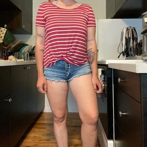 Pinque Minal knot front knit top